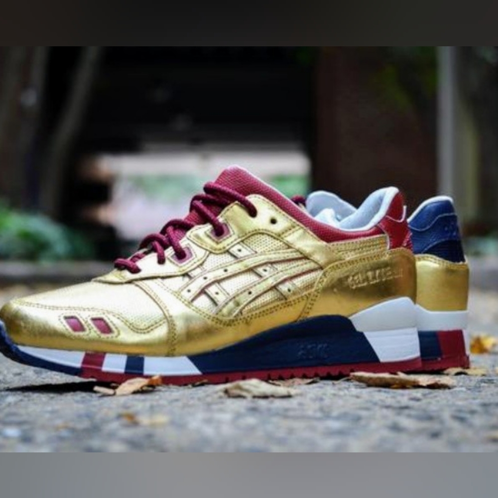Brand New w/Box Ronnie Fieg Asics Gel Lyte 3 III KFE USA GOLD sz 9 KITH